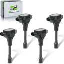 UF549 C1696 Ignition Coil Pack Fit for Infiniti FX50 M56 QX60 for Nissan Altima Cube NV200 Pathfinder Rogue Sentra Versa 2.5L 2007-2018, 4 pcs
