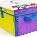 MAGNA-TILES Storage Bin & Interactive Play-Mat, The ORIGINAL Magnetic Building Brand