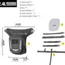 Rhinowalk Motorcycle Fuel Tank Bag,Magnetic and Strap on,Motorbike Tank Bag with Mobile Phone Pocket, Thigh bag,Leg Waist Chest Pouch,2.4L Backpack Motor Cycle Accessories