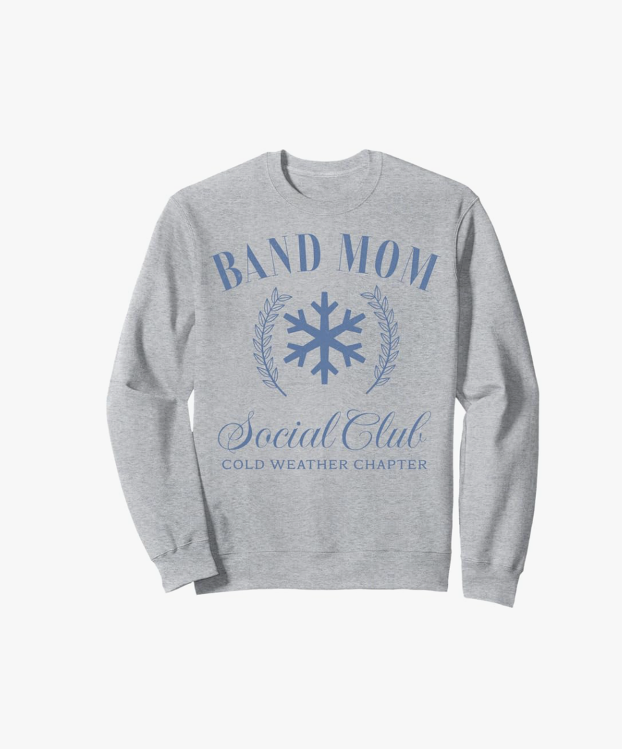 Marching Band Mom Social Club Cold Weather Winter Pride Sweatshirt M