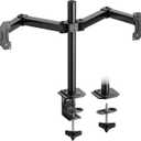 HUANUO Dual Monitor Mount for 2 Monitors up to 30 inches, Heavy Duty Dual Monitor Stand Holds up to 22 lbs, Dual Monitor Arm with Height Adjustable Tilt Swive Rotate, VESA Hole 75mm or 100mm