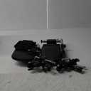 Invacare Wheelchair Legrests, Elevating, Aluminum Footplates, Padded Calf Pads, 1 Pair, T94HAP, Black