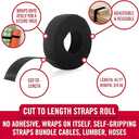 Velcro 3/4Inch x 12Ft Black 1 Roll