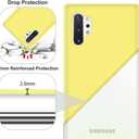 E Segoi Shockproof Designed for Samsung Galaxy Note 10 Plus Case 6.8inch Shockproof and Scratch-Resistant [2.0mm] Slim Fit Flexible Soft TPU Cover Galaxy Note10+ (Yellow)
