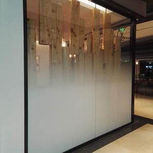 HOHOFILM 5ft by 3.2ft Roll Semi-Privacy One Way Gradient Window Film White Dot Glass Tint Door Glass Decoration Stickers Self-Adhesive Decoration Film
