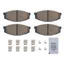 HUSCH D1421 Front Ceramic Brake Pads Kit Fit For Buick Allure 2010, For Cascada 2016-2019, For LaCrosse 2010-2016, For Regal 2011-2017, For Cadillac ELR 2014-2016, For Chevrolet Equinox 2010-2017