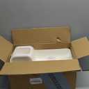 HBlife Makeup Organizer with Brush Holder for Vanity, Large Plastic Bathroom Countertop Organizer Skin Care Storage, Easy to Store Lipsticks, Nail Polishes, Perfumes, Eyeshadow Palettes, All White