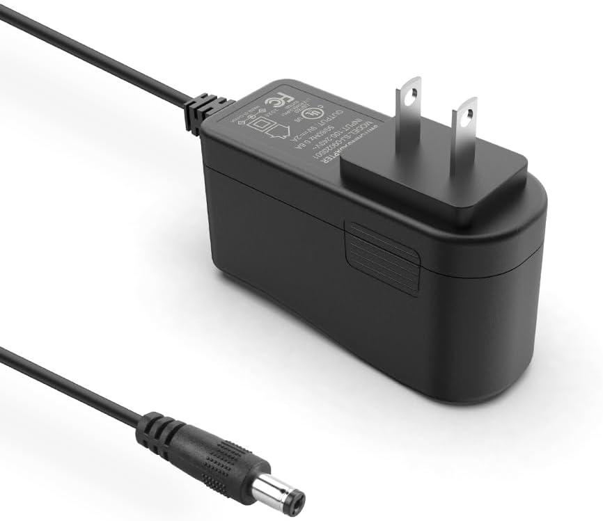 Guitar Pedal Power Supply, 9V, 2A, DC Power Cord Adapter for Guitar Pedals Pedalboard Keyboard and Other 9 Volt 2 Amp Max. DevicesTip Center Negative