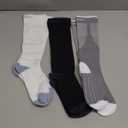 Double Couple 3 Pairs Compression Socks for Women Men 20-30mmhg Knee High Stocking for Sports Running Travel Nurses (Large-X-Large, Black)