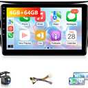 4G+64G Car Radio for Nissan Sentra 2013 to 2019 Stereo with Wireless Apple Carplay Android Auto 10.1" IPS Touch Screen for Sentra Head Unit GPS 5G WiFi Mirrorlink FM RDS DSP Split-Screen SWC MIC (Not Support JBL & Large Screen)