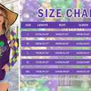 Mardi Gras Shirts for Women Funny Carnival Tuesday T Shirt New Orleans Party Shirt Mardi Gras Outfit Long Sleeve Tops (M)