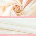 MANSPHIL Boho Tie Dyed Silk Pillow Cases Queen Size, Orange Pink Printed 22 Momme Mulberry Silk Top with Satin Underside Pillowcase for Hair and Skin, Envelope Closure, 1PC