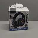 Ozeino Wireless Gaming Headset with Flip Microphone, RGB Lighting Gaming Headphones for PS5, PS4, PC - 2.4GHz USB & Type C Transmitter