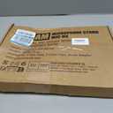 GLEAM Microphone Stand, Mic Stand Floor Detachable Boom Mic Arm Stands with Weighted Round Base, Height Adjustable from 34" to 60"