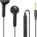 MAS CARNEY Wired Earbuds with 3.5mm AUX Plug, in-Ear Headphones with Mic & In-Line Control, Zero-Latency Audio for Samsung, iPhone, Gaming, Travel, Work & Study, Laptop, Smartphone - AUX Wired Earbuds