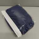 YEMYHOM Ottoman Cover Latest Jacquard Design High Stretch Folding Storage Footstool Protector Rectangle Removable Slipcover (Ottoman Small, Navy)