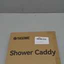 YASONIC Shower Caddy Corner, 3-Pack Adhesive Rustproof Stainless Steel Shower Shelves with Soap Holder, No Drilling Shower Organizer Corner for Dorm, Renters Bathroom, Black