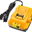 DCB112 20V MAX Battery Charger Replacement for Dewalt Battery Charger, Compatible with Dewalt 12V-20V Battery