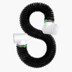 Dryer Vent Hose For Tight Space,Dryer Vent Connector Kit with 4 Inch 9.8 Feet Hose,90 Degree Dryers Vent Elbow,Space Saving and Easy to Install