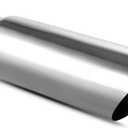 YITAMOTOR 2.75 Inch Inlet Exhaust Tip, 2.75" Inlet 3.5" Outlet 12" Overall Length Chrome Polished Stainless Steel Exhaust Tailpipe Tips (Silver)