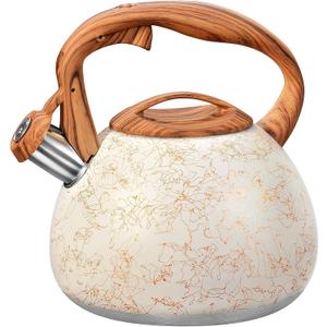 GGC Whistling Tea Kettle for Stove Top, 3.2QT/3L Stainless Steel Tea Kettle, 3.1 Quarts