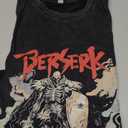 Y2K Tops Summer Casual Tee Streetwear Berserk Top Tshirt (Medium)