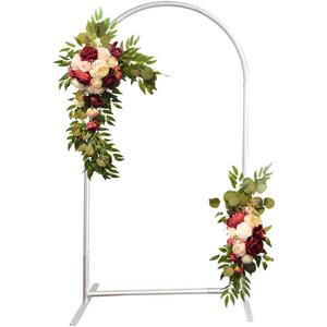 Arch Backdrop Stand,Aluminum Alloy Metal Wedding Ceremony Baby Shower Birthday Party Garden Floral Balloon Support, Assemblable (3x5ft(90x150cm))