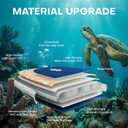 SOLAVERO Stand Up Paddle Board 11' Inflatable SUP for Adults, Blow Up Paddle Board with Non-Slip EVA Deck 500LB Capacity Wide Board for All Skill Levels  Turtle Paradise