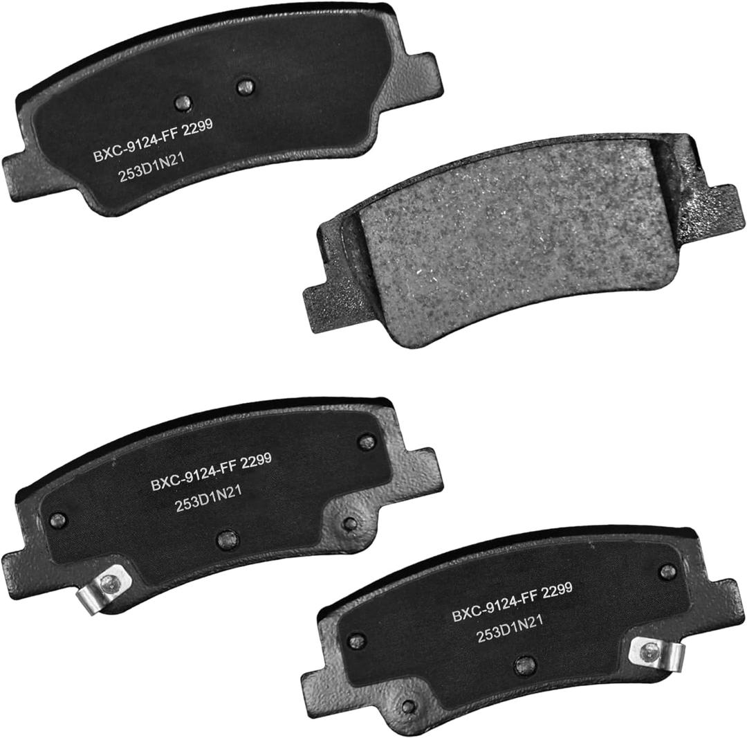 Bendix Premium SBC2299 Ceramic Rear Brake Pads for Hyundai Sonata 2024-2020, Tucson 2024-2022, Kia K5 2023-2021