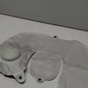 MABOZOO Inflatable Bath Neck Pillows for Tub & Shower - Head & Neck Support, Grey U-Shaped Travel Pillow for Airplane