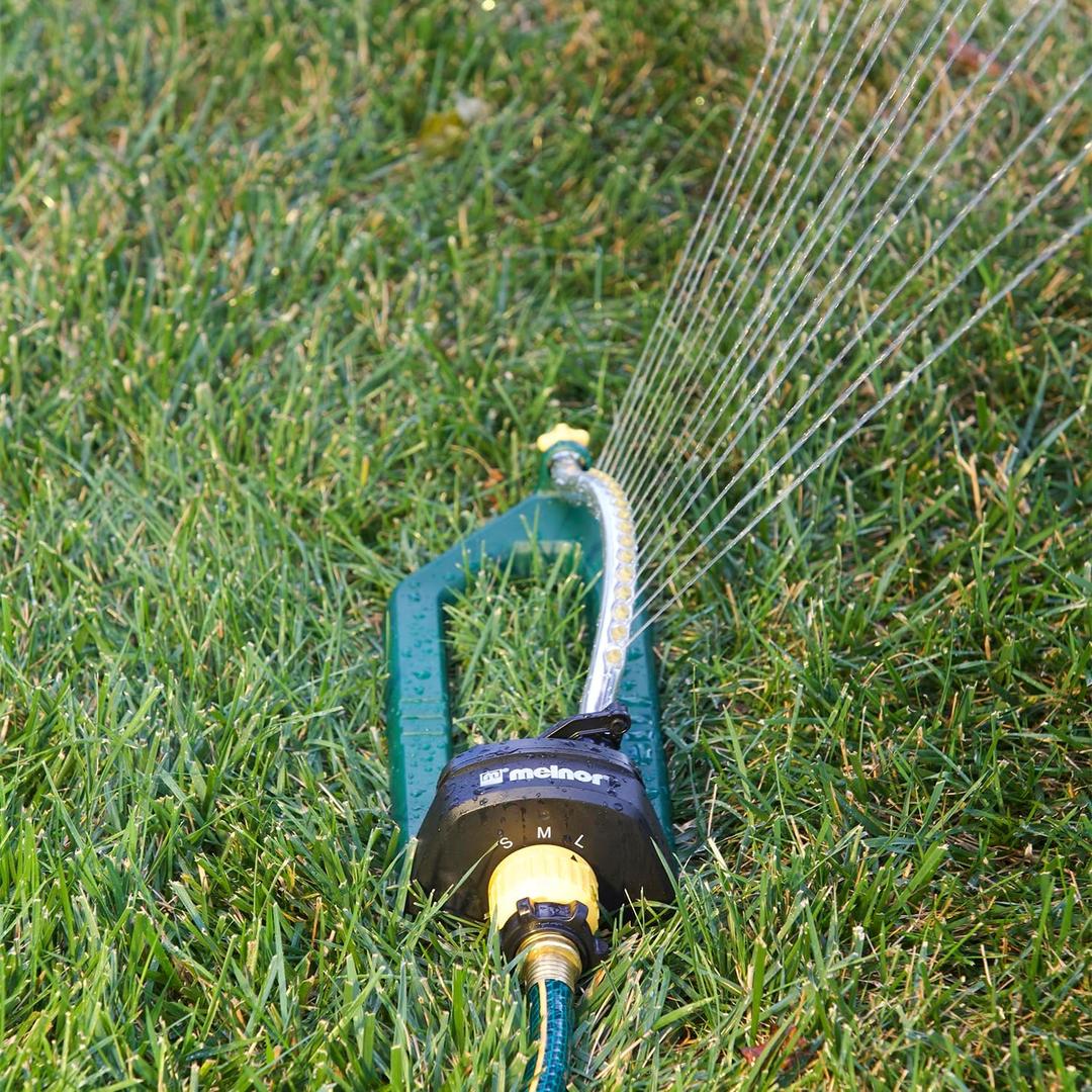 Melnor 65151AMZ Oscillating Sprinkler with 15 Precision Nozzles 