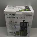 Cold Press Juicer, 5.8" Wide Feed Chute Juice Extractor Machine with 400W, High Juice Yield, Slow Masticating Juicer for Whole Vegetables & Fruits, Light Grey