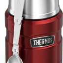 Thermos Stainless King 16 Ounce Food Jar with Folding Spoon, Cranberry
