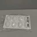 3Pcs 8-Cavity Easter Silicone Egg Molds, Egg Shaped Cake Pop Mold, Baking Supplies for Making Chocolate Jello Candy Dessert Muffin Mousse Pastry (White)