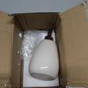 White Soap Dispenser, with Face Design, Ceramic Funny Liquid Dispenser, Refillable Lotion, Soap, Shampoo, Bathroom and Kitchen (White02)