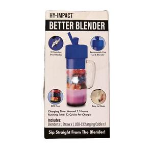 Better Blender Turbo Power USB Rechargeable 16 Oz