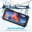 Lanhiem for Moto G 5G 2025 Case, IP68 Waterproof Dustproof Shockproof Case with Built-in Screen Protector, Full Body Underwater Protective Cover for Moto G 5G Only, Blue