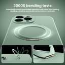 MCFANCE Magnetic Silicone Case with Stand for iPhone 13 Pro Max (6.7 inch) | Compatible with MagSafe, Shockproof Protection, Anti-Scratch Microfiber Lining | Cyan