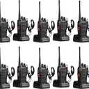 pxton Walkie Talkies for Adults Two Way Radios Long Range with Headphones,16 Channel Handheld 2 Way Radio Rechargeable with Flashlight Li-ion Battery and Charger10 Pack