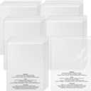 200 Count 18 x 24 Self Seal Clear Poly Bags with Suffocation Warning Plastic Self Seal Clear Poly Bags Resealable Adhesive for Packaging Bedding Clothing T-shirts