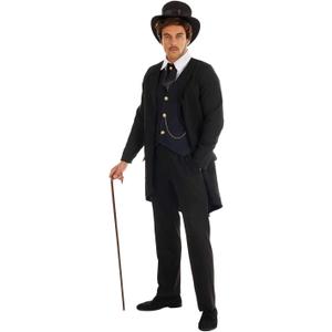 Fun Shack Mens Victorian Suit with Tailcoat (Large)