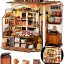 Rolife DIY Miniature House Kit Henry's Chocolate Shop, Tiny House Book Nook for Bookshelf Decor, 3D Puzzles Model Building Kits for Teens, Birthday Gifts/Craft Kits for Girls Boys (Henry's Chocolate)