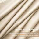 Topfinel Beige Cream Velvet Blackout Curtains 84 Inches Long, Ivory Tan Room Darkening Thermal Insulated Soundproof Modern Nursery Rod Pocket Back Tab Winter Drapes for Living Room Bedroom 2 Panels (52"W x 84"L (Pack of 2))