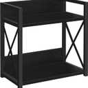 YINMIT Countertop Shelf Organizer,Coffee Bar Accessories,Spice Rack,Coffee Counter Shelf,2 Tier Coffee Organizer Station for Mugs,Cups,Cream,Syrup(Black, Large)