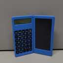 Desk Calculator, Desktop Small Calculator with Writing Notepad, Basic 4-Function Math Large Button Calculator, School Supplies for Kids, Middle/High School Students (Blue)