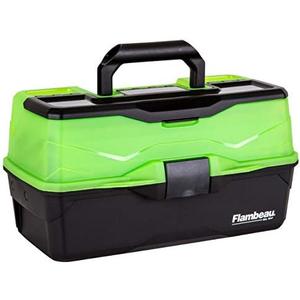 Flambeau Outdoors 6383AMG 3-Tray Classic Tray Tackle Box, Portable Tackle Organizer, Frost Green/Black Flambeau Outdoors 6383AMG 3-Tray Classic Tray Tackle Box, Portable Tackle Organizer, Frost Green/Black