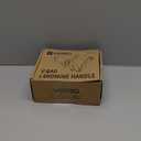 veimia V Bar T-Bar Row Landmine Handle Attachment for Barbell Bars, Solid Mine Double D Row Handle Grips with Non-Slip Rubber Grips, T-Row Attachment for Olympic Strength Training Bars