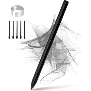 Magnetic Stylus for Kindle Scribe Pen with Eraser, Replacement for Remarkable 2 Pen with Eraser, EMR Pen for Kindle Scribe Stylus, 4096 Pressure Sensitivity,Palm Rejection,Tilt Support with 5 Pen Tips