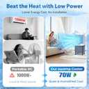 Swamp Cooler, [8GAL|2237 CFM] Portable Air Conditioners, 2 Modes 3 Speeds Portable AC Blow Cold Air, 120 Swing & 7H Timer, 30H+ Cooling, Windowless Air Conditioner w/Remote for Room, Office, Patio