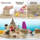 Waterplay & Sensory Play Sand - 2.2lb Moldable, Non-Toxic Sand for Kids Ages 4+, for Indoor/Outdoor Sandbox, Water Table & Sensory Play, Mess-Free, Easy Clean, Resealable Bag
